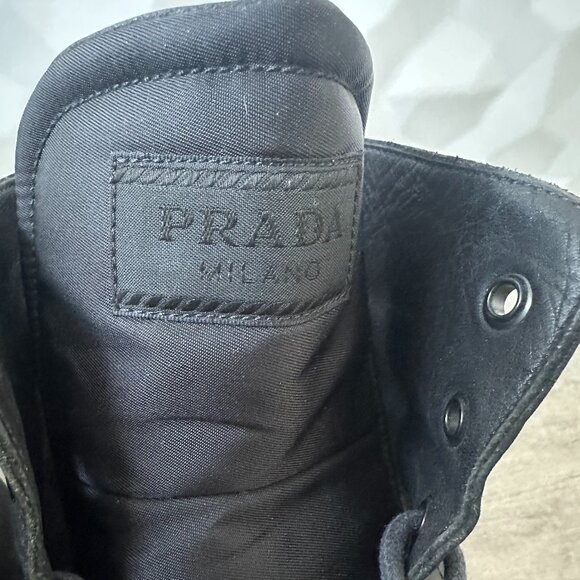 Prada men’s leather boots authentic Size 10.5 - Picture 9 of 14